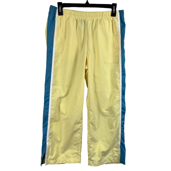 Nike Women's Cropped Yellow Sweatpants Size Medium - Picture 1 of 6